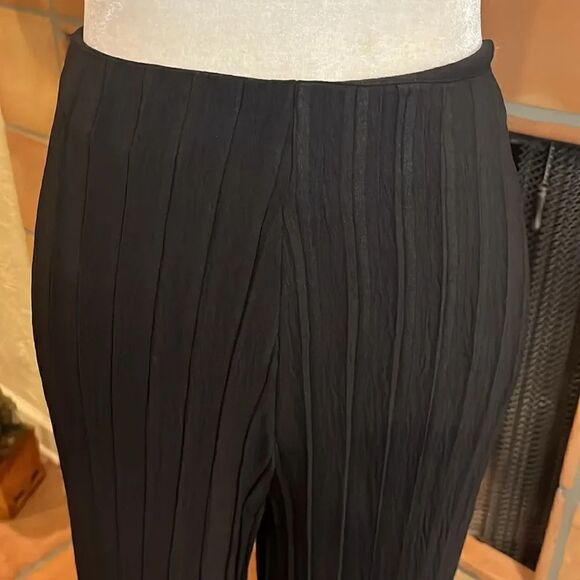 Zara Black Flowy Pleated Wide Leg Trousers, M! - Picture 2 of 10